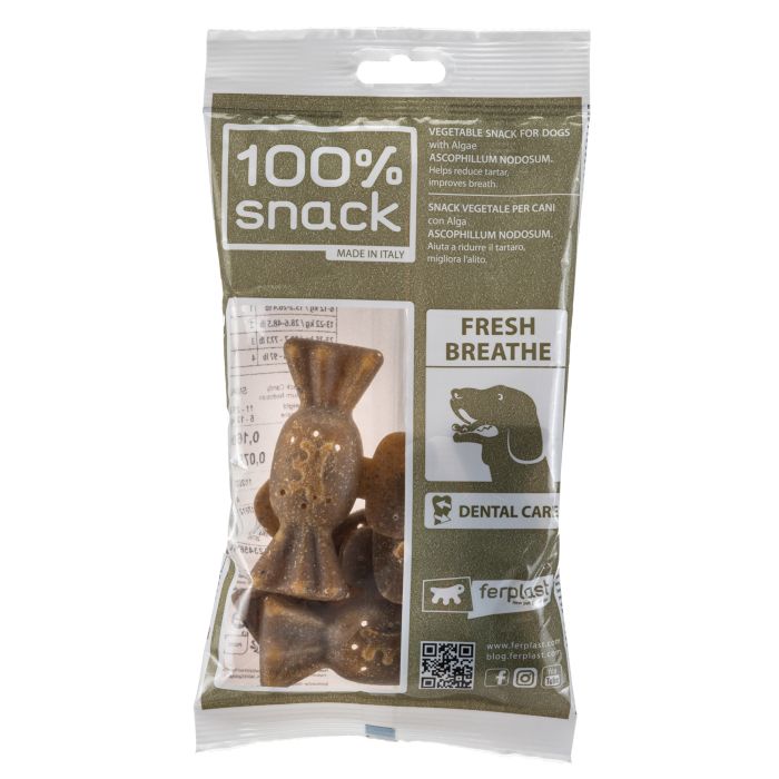 100% Snack Bone Candy Fresh Breath Small 4 Pack
