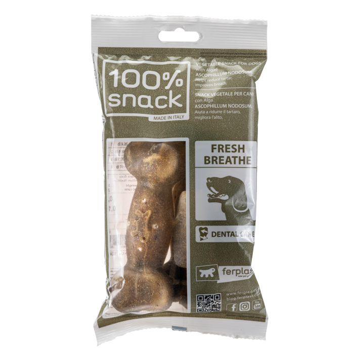 100% Snack Bone Fresh Breath Large 2 Pack