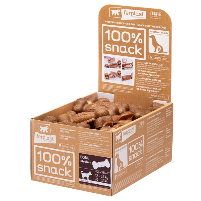100% Snack Bone Immune System Medium 45 Bulk Display Box