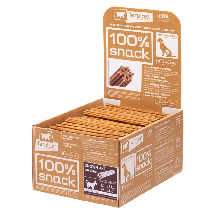 100% Snack Snowflake Stick Immune System - Medium 70 Bulk Display Box