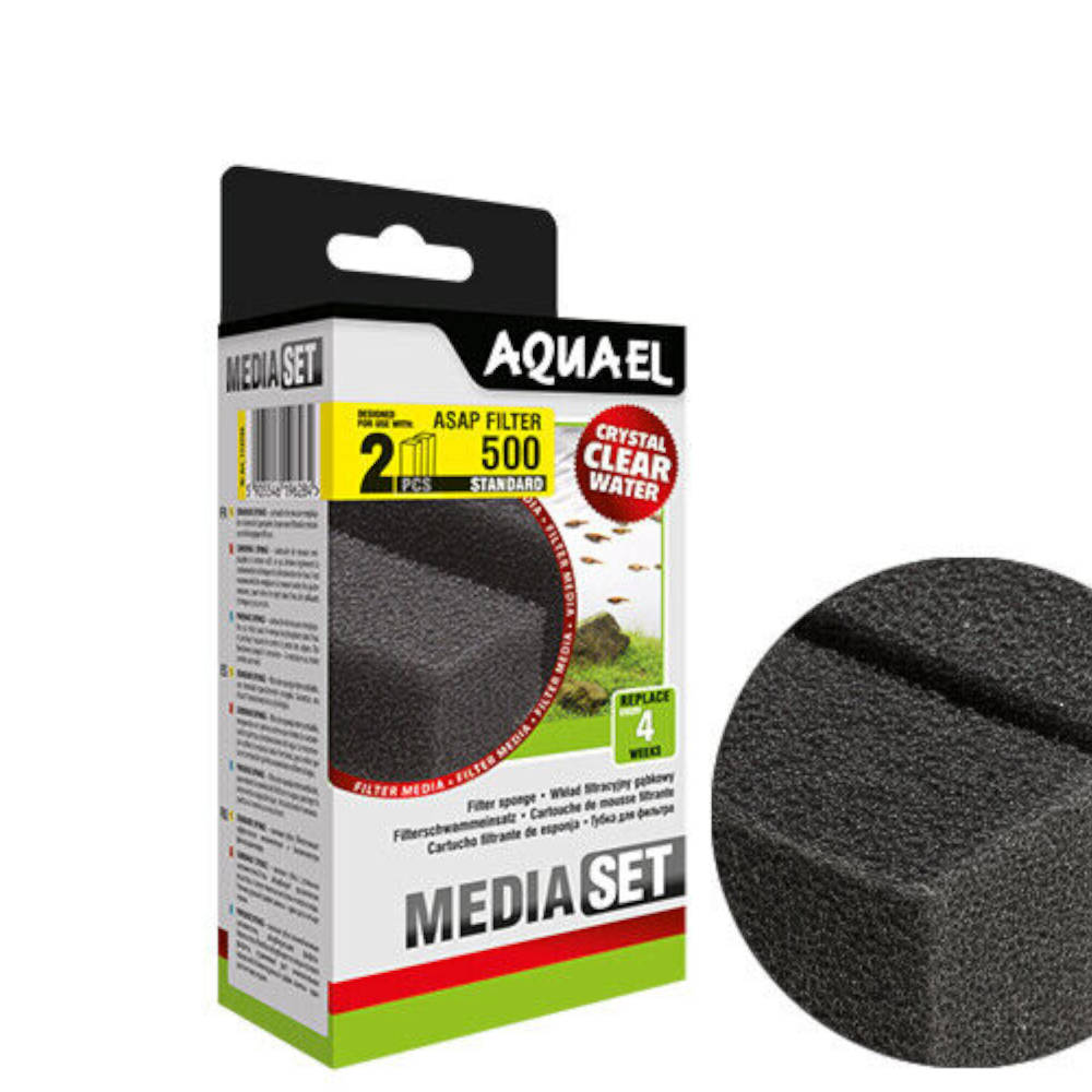 AQUAEL SPONGE TURBO 500 2 Pieces