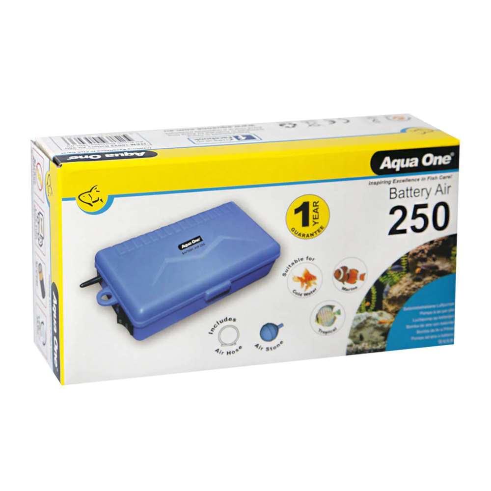Aqua One Battery Air 250 Air Pump 150L/H