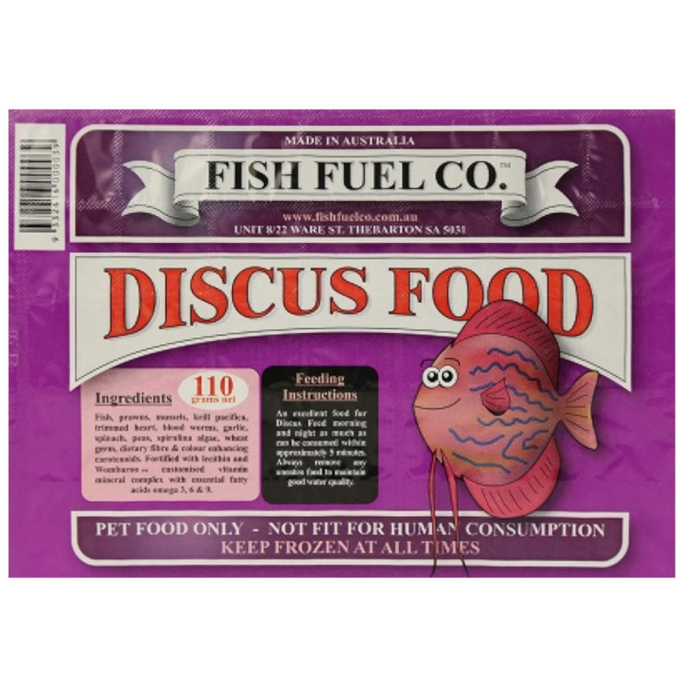 Fish Fuel Co. Frozen Discus Food 110G 35 Cubes