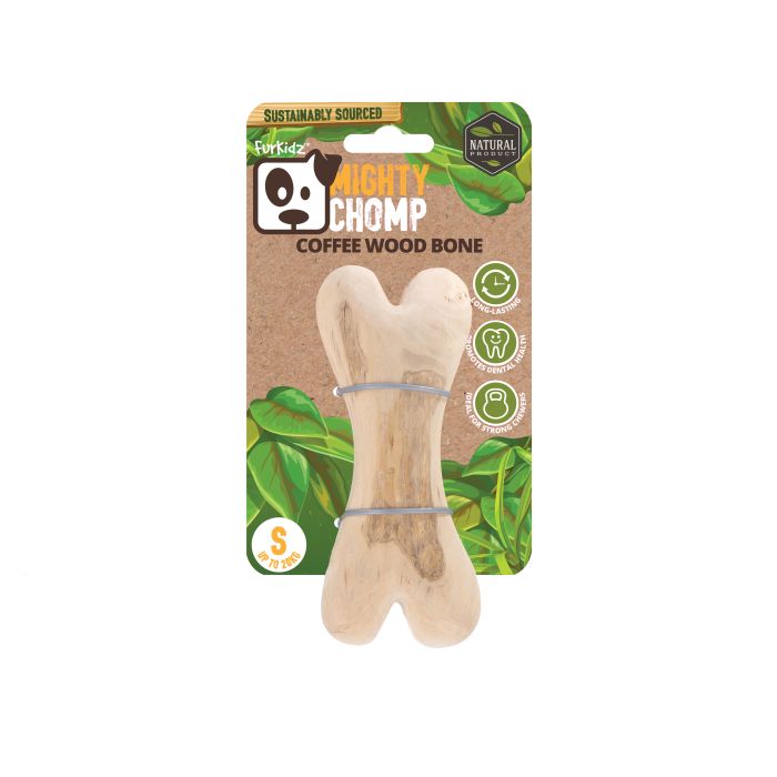 Mighty Chomp Coffee Wood Bone (S) 14 x 5.5cm