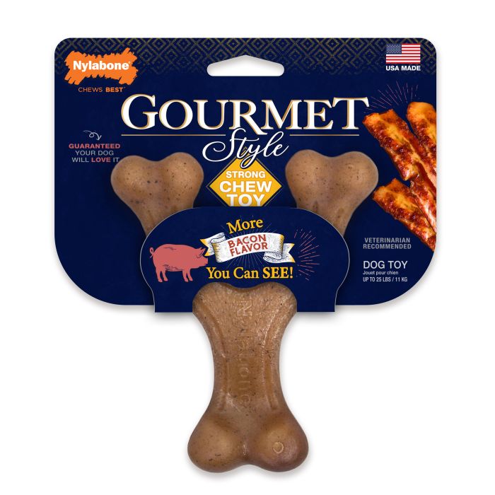 Nylabone Gourmet Style Wishbone Small Bacon