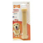 Nylabone Dura chew dog toy packaging on a white background