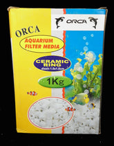ORCA Aquarium Filter Media Ceramic Ring 1KG