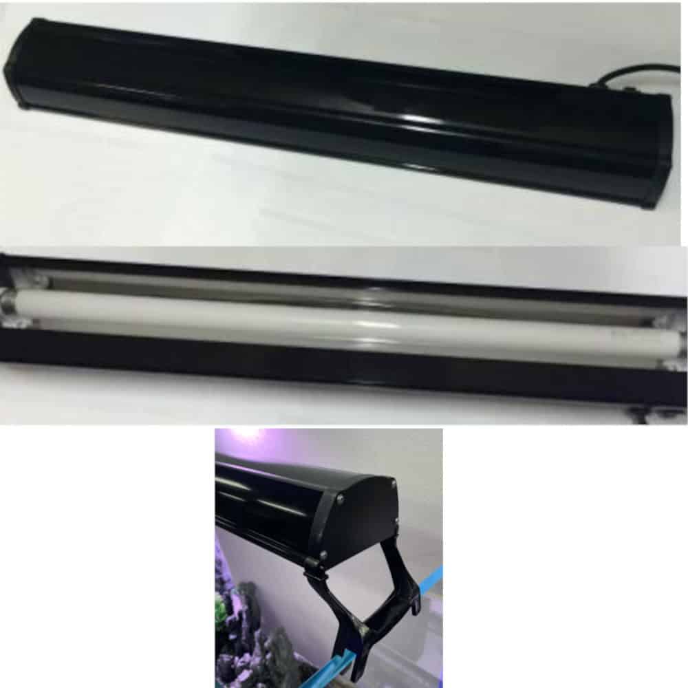 Petworx T8 Aquarium Reflector Black
