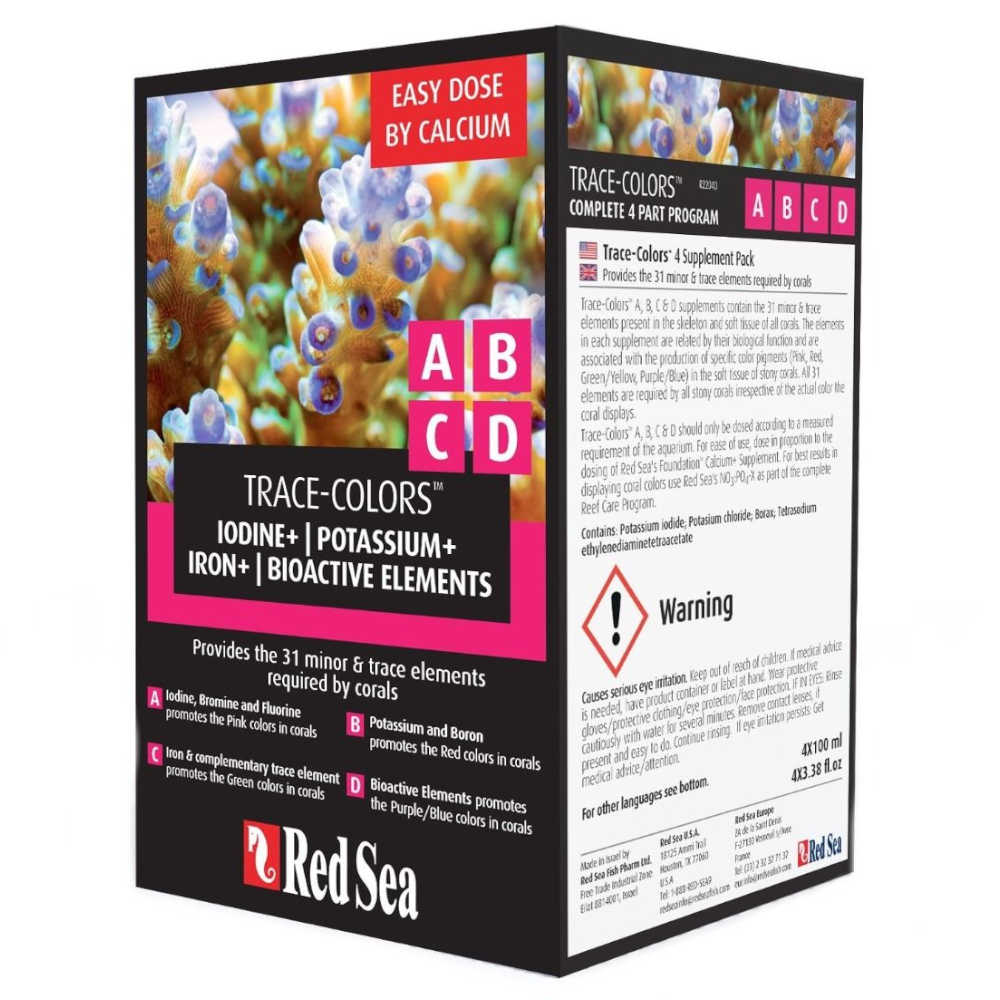 Red Sea Reef Care Coral Colours ABCD Trial Pack (4 x100ML )