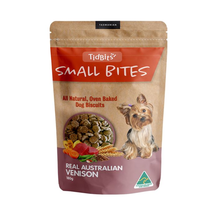 Tidbits Naturals Training Small Bites Venison 180G