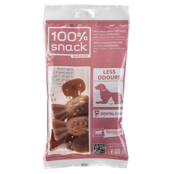 100% Snack Bone Candy Less Odours Small 4 Pack