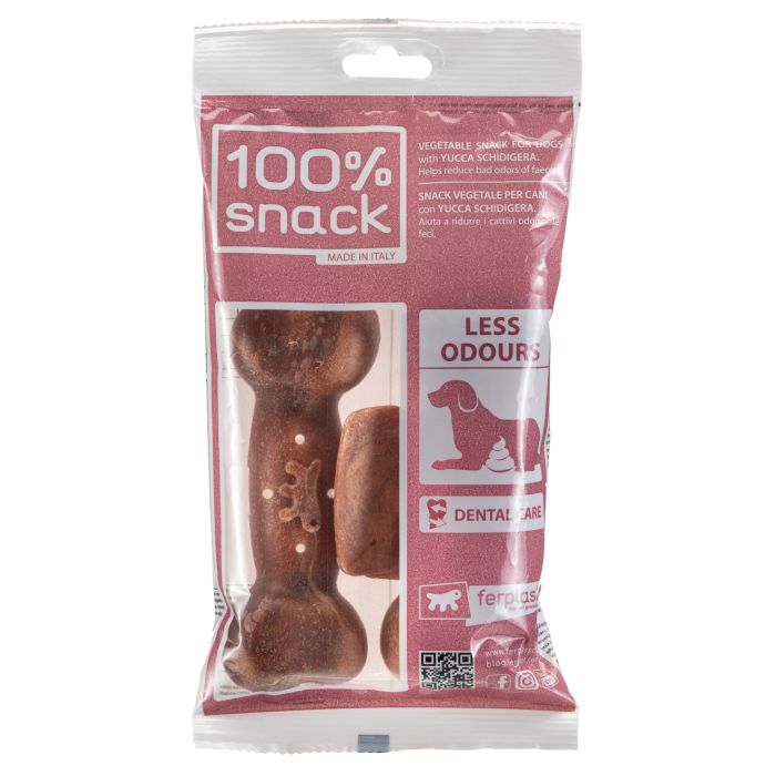 100% Snack Bone Less Odours Large 2 Pack