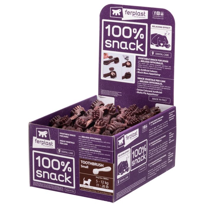 100% Snack Toothbrush Relaxing Small 100 Bulk Display Box
