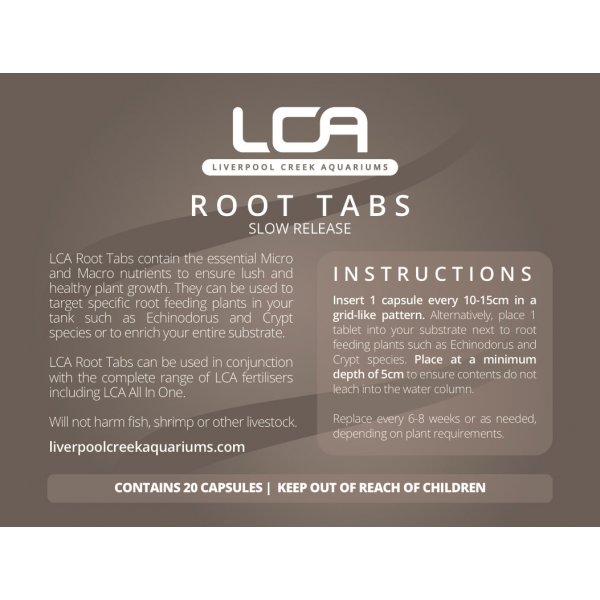 LCA Root Tabs (Slow Release) Capsules image 1