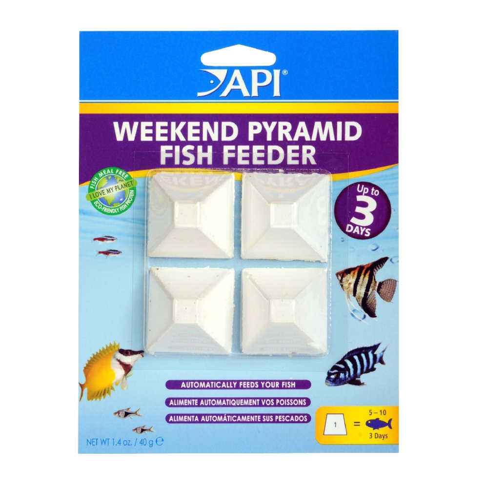 API Weekend Pyramid Fish Feeder 4 Pack