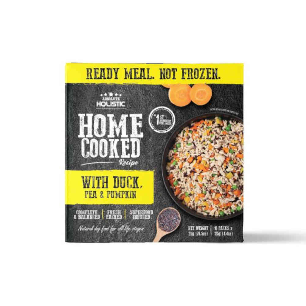 Absolute Home Cooked Recipe Duck, Peas & Pumpkin Packs 16x125g