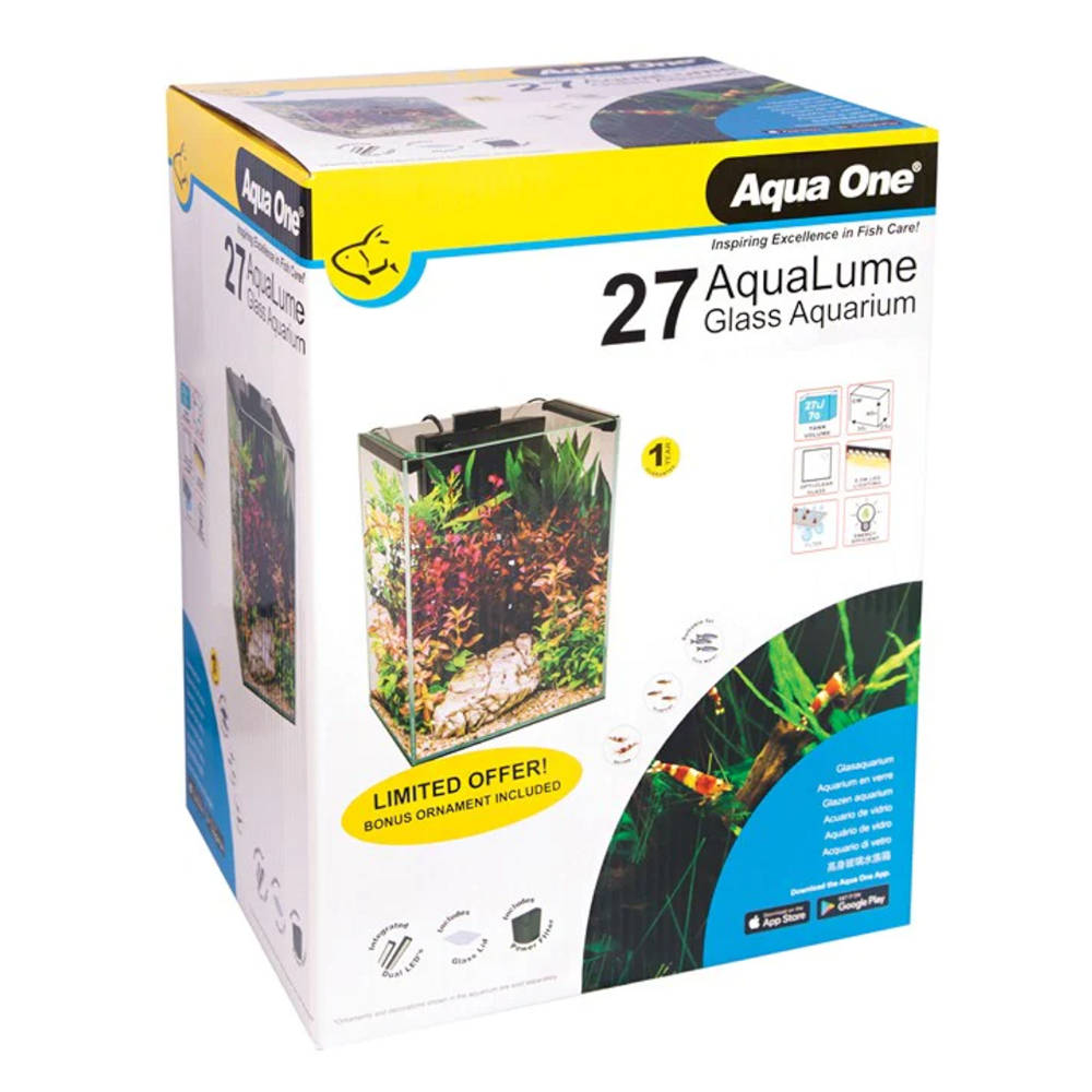Aqua One AquaLume 27 Glass Aquarium
