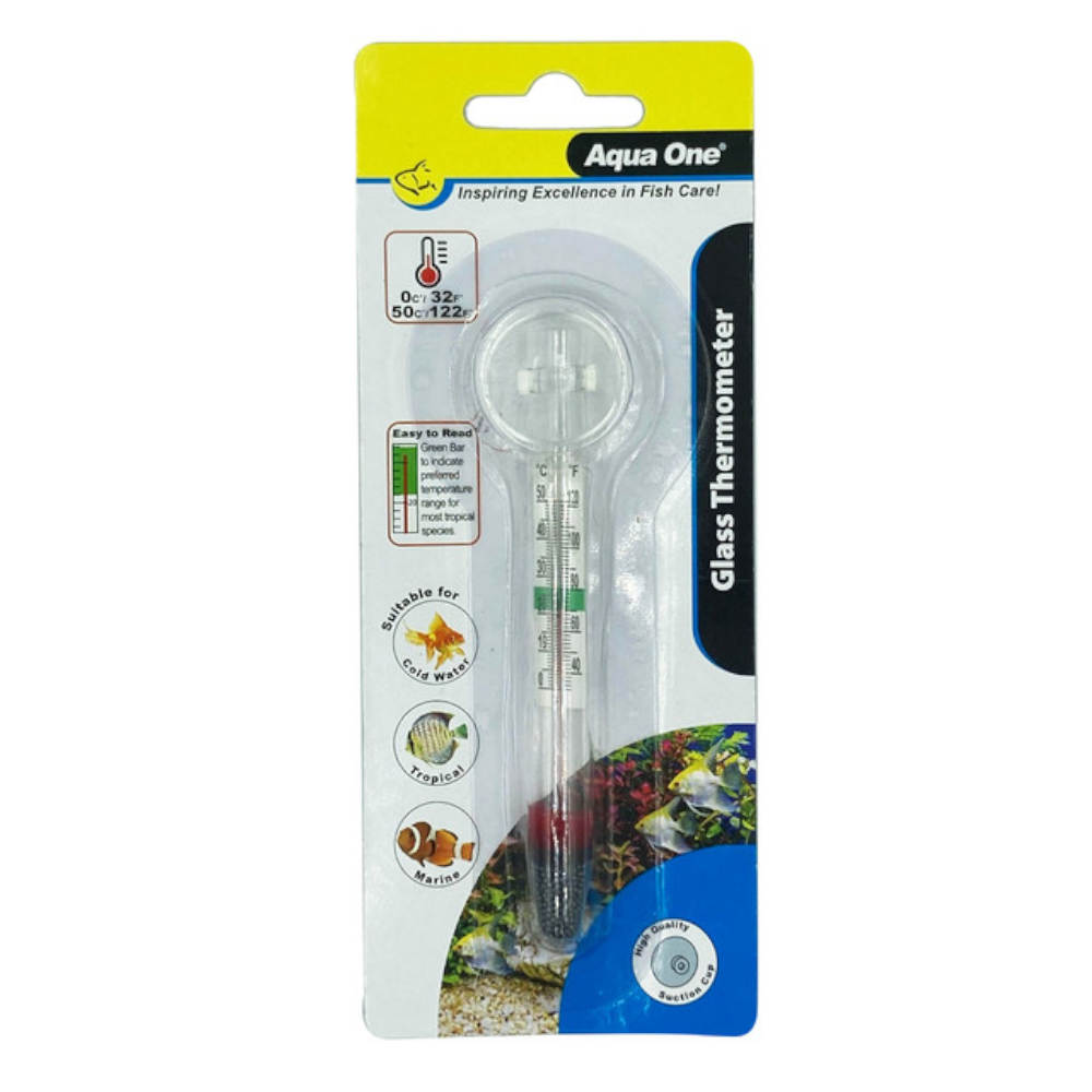Aqua One Glass Thermometer