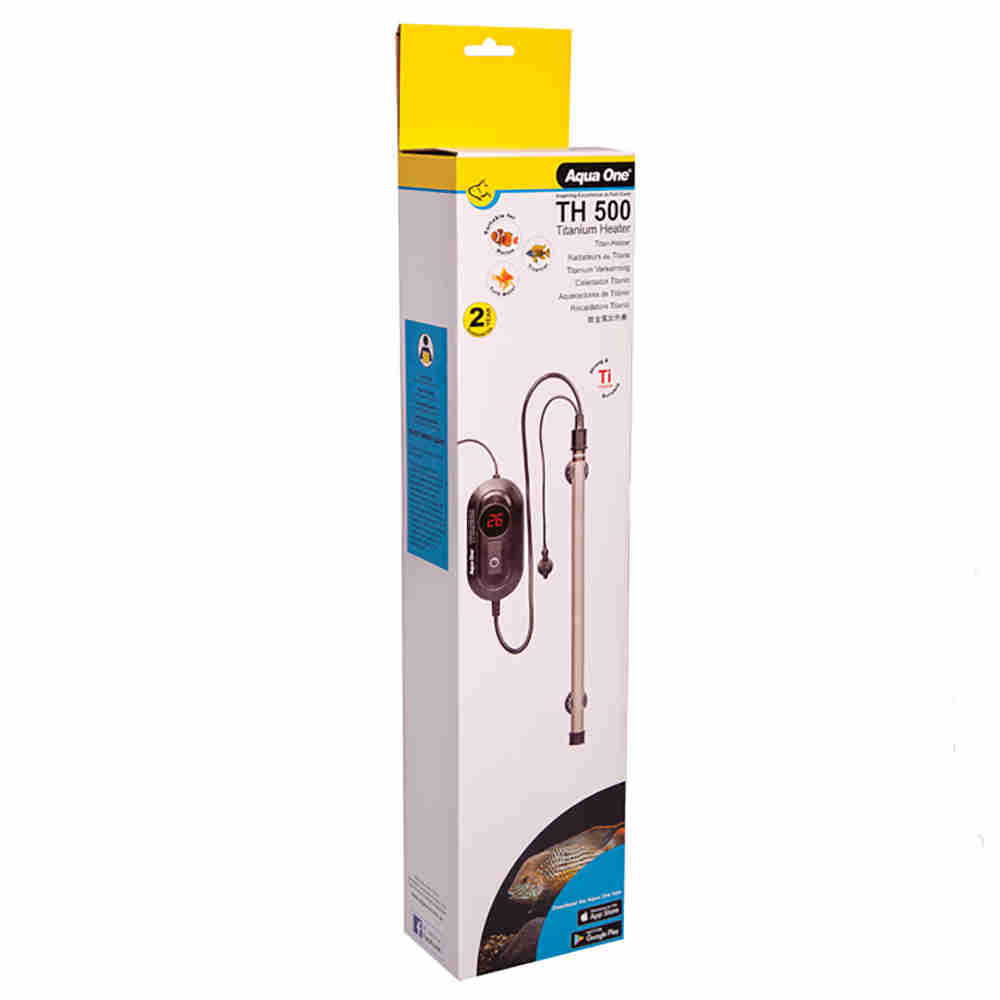 Aqua One Titanium Heater with Temperature Controller 500W
