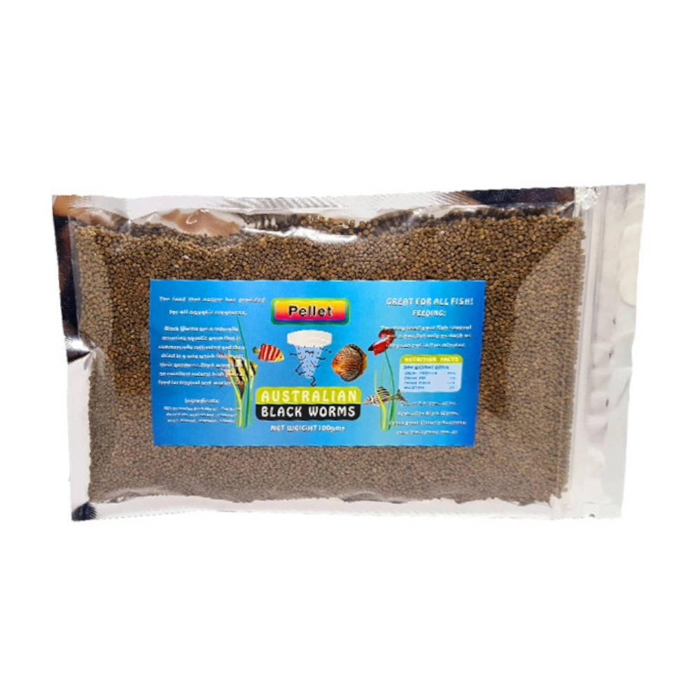 Australian Black Worms Pellets 100G