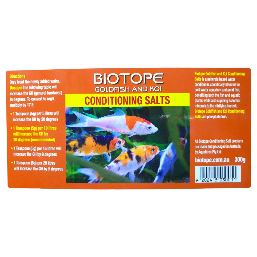 Biotope Goldfish and Koi Conditioning Salts Details