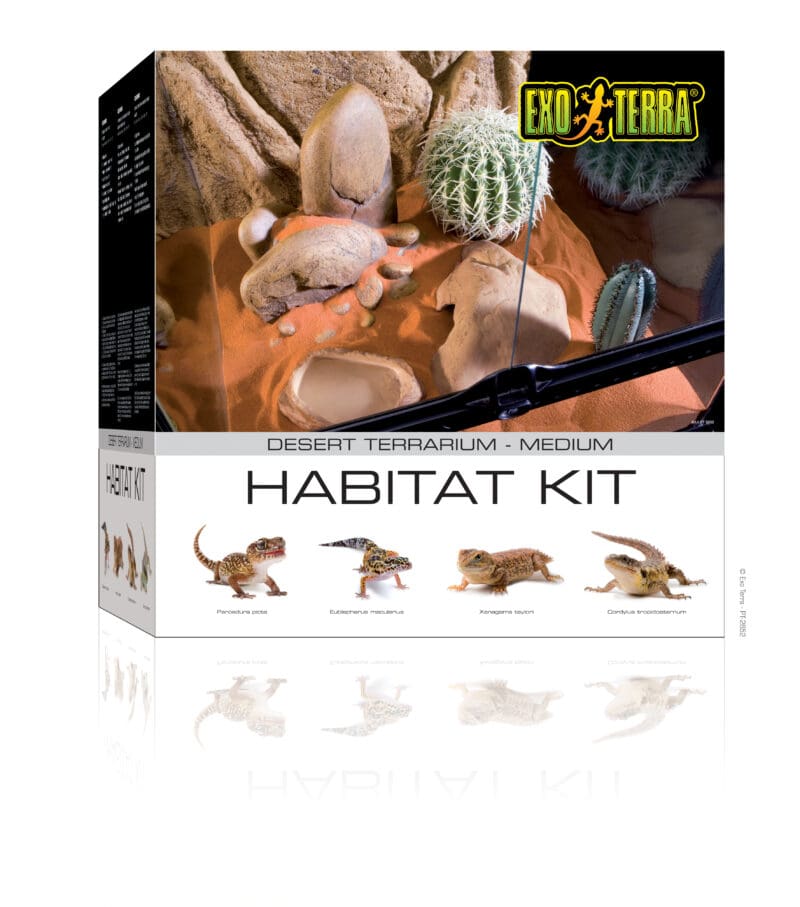 Exo Terra Terrarium Desert Habitat Kit Medium 45 x 45 x 45cm