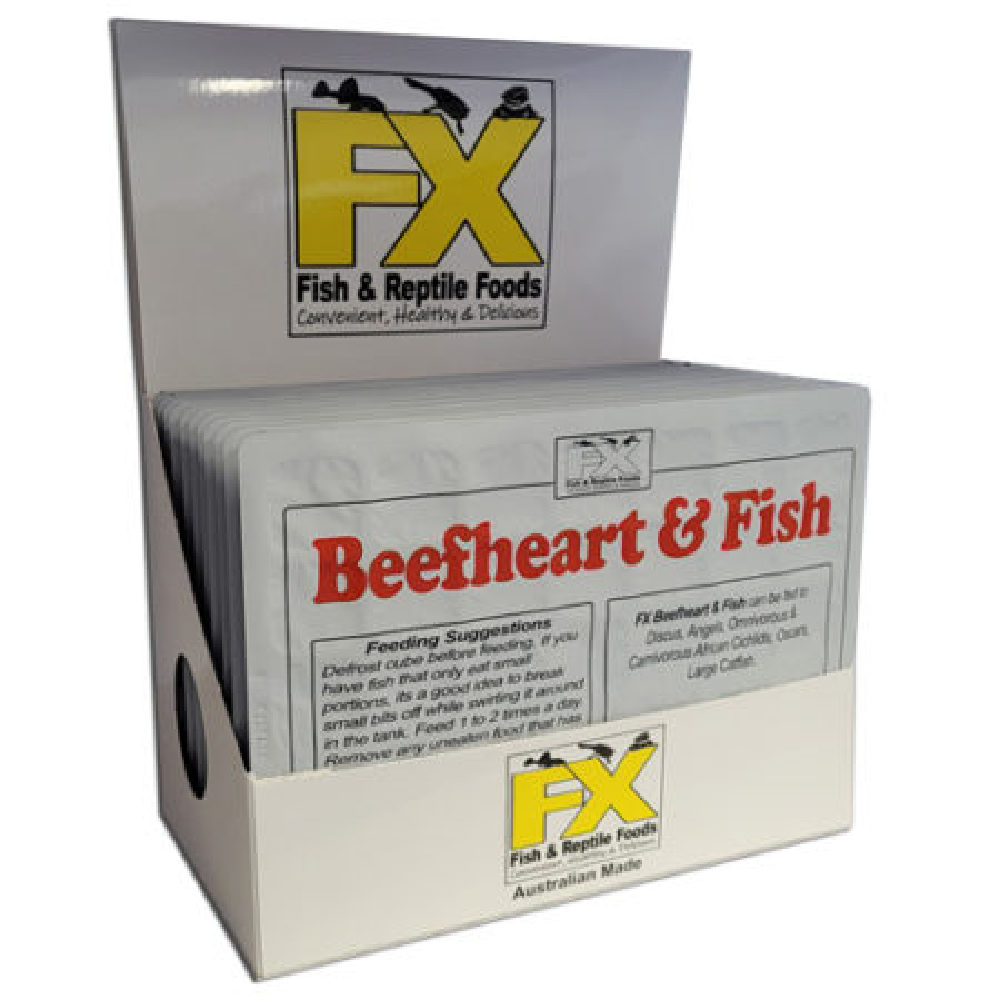 FX Frozen Beefheart and Fish 100G 35 Cubes