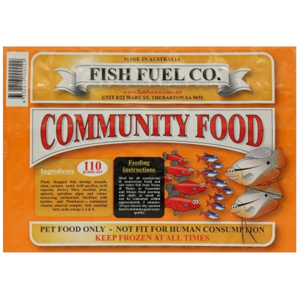 Fish Fuel Co. Frozen Community Food 110G 35 Cubes