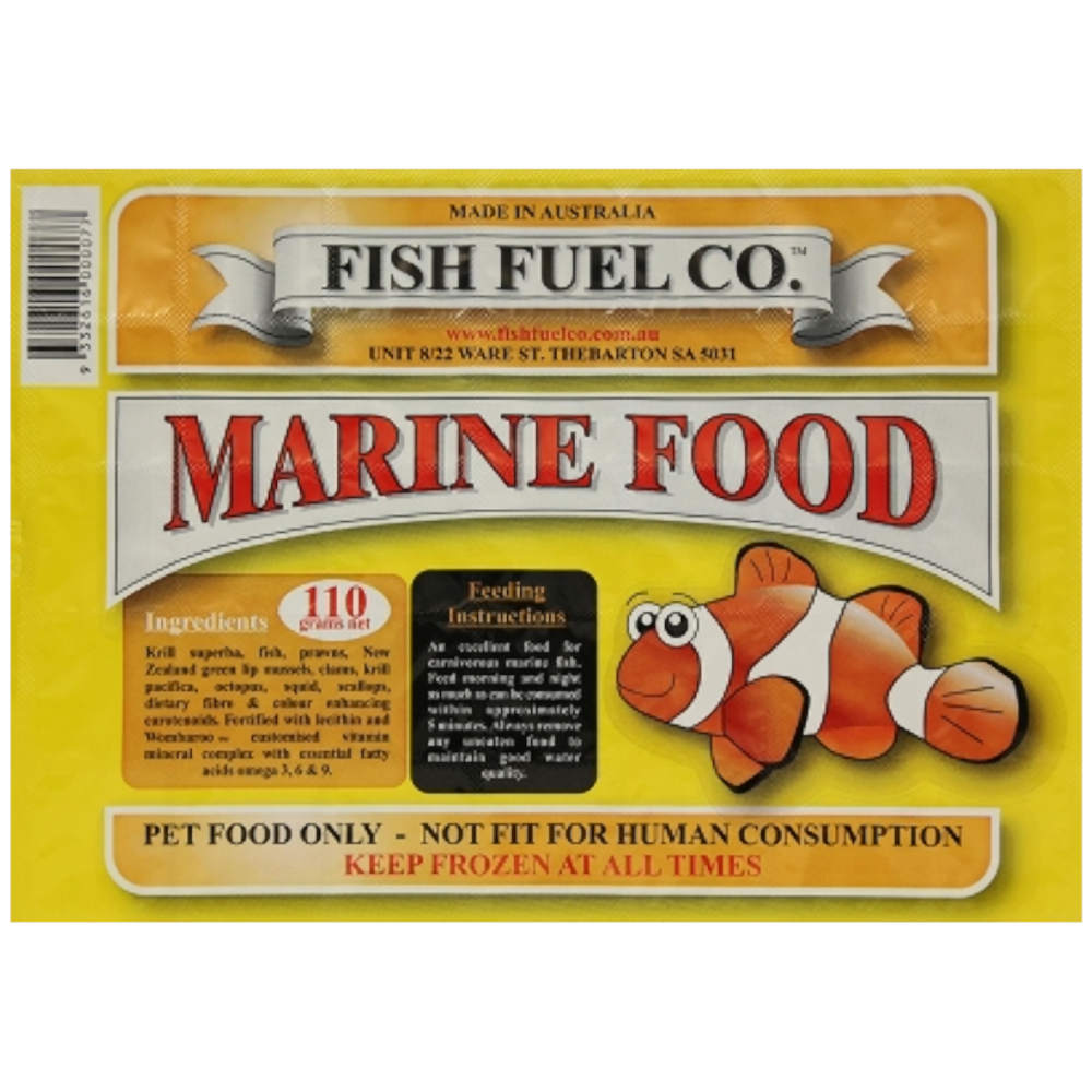 Fish Fuel Co. Frozen Marine Food 110G 35 Cubes