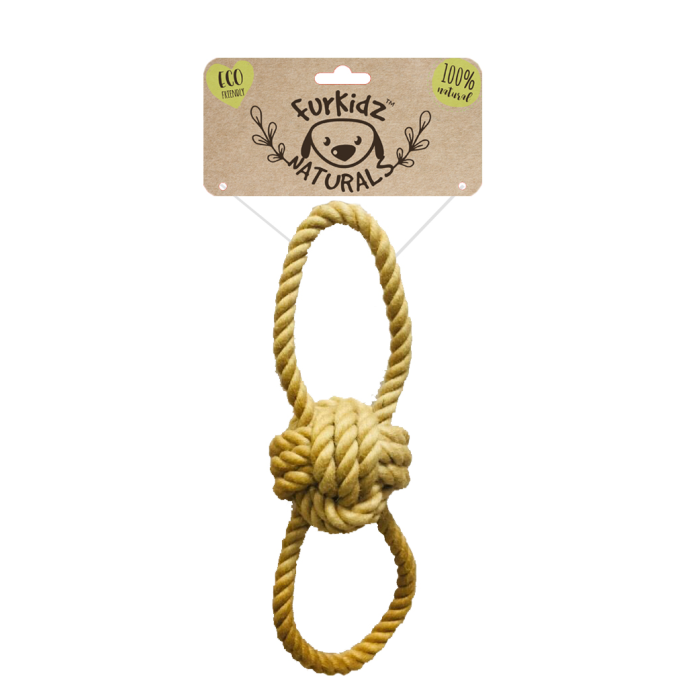 FurKidz Naturals Ball Tugg Toy 36CM (380-390G)