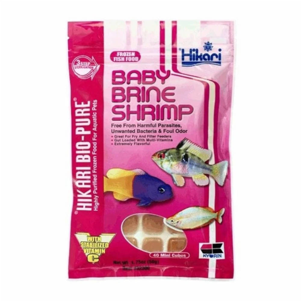 Hikari Baby Brine Shrimp 50g - 40 Mini Cubes Frozen
