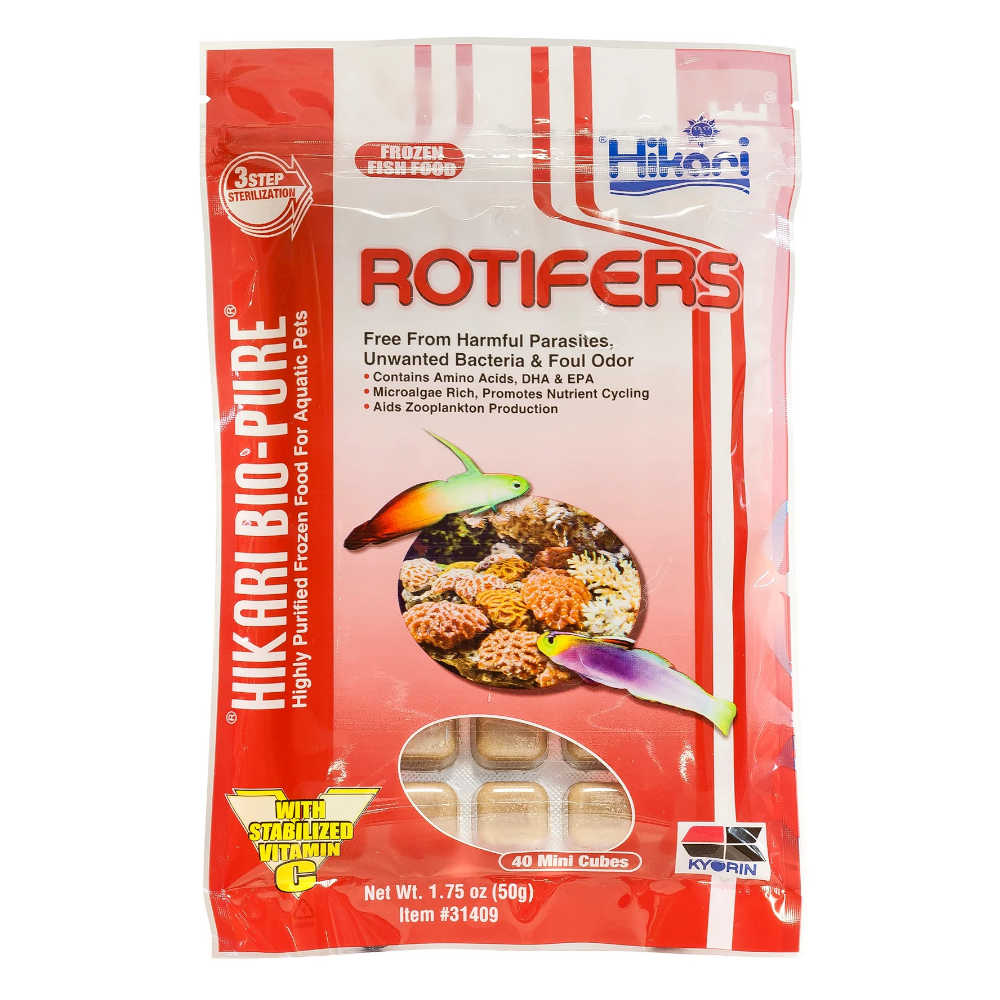 Hikari Bio-Pure Rotifers 50G - 40 Mini Cubes Frozen