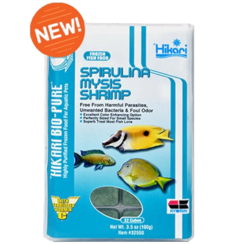 Hikari Bio-Pure Spirulina Mysis Shrimp 100G 32 Cubes