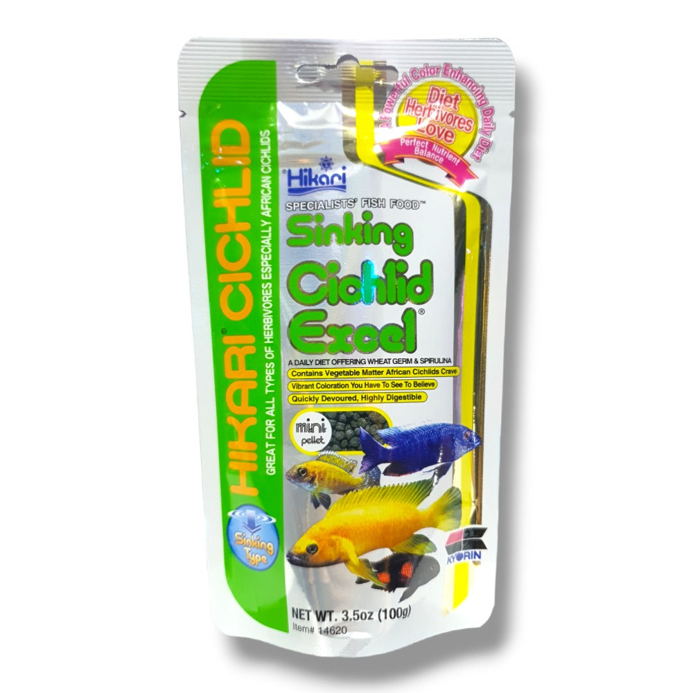 Hikari Cichlid Excel Sinking Pellets Mini 100G