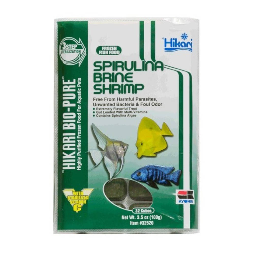 Hikari Spirulina Brine Shrimp 100g - 32 Cubes Frozen