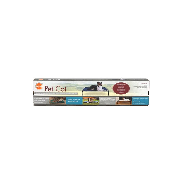 Box of Petmate Pet Cot on a white background