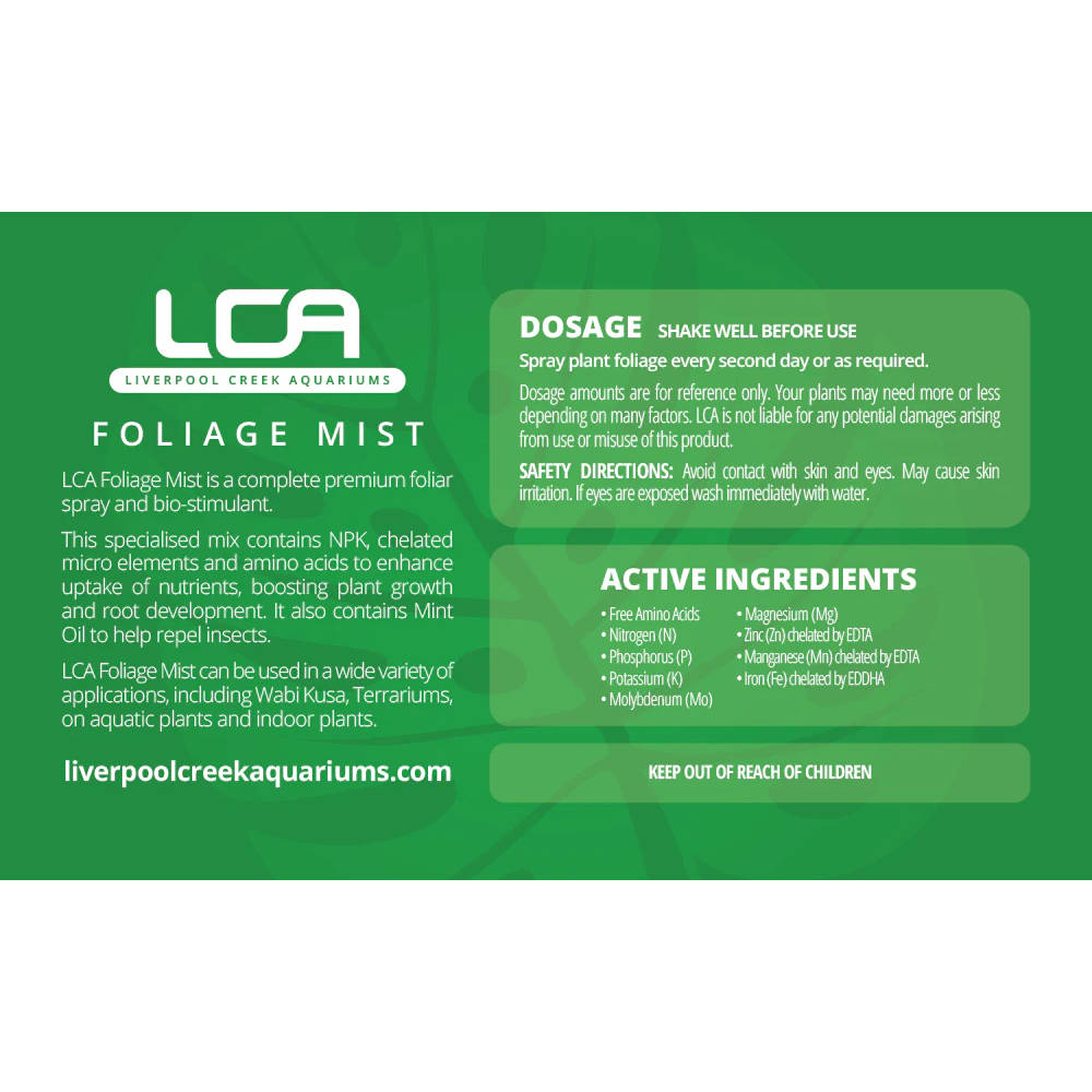 LCA Foliage Mist Details