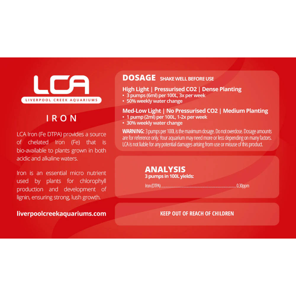 LCA Iron (DTPA) Details
