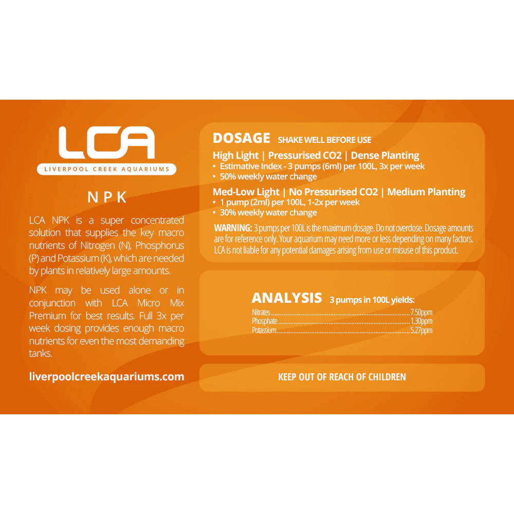 LCA Macro Mix (NPK) Details