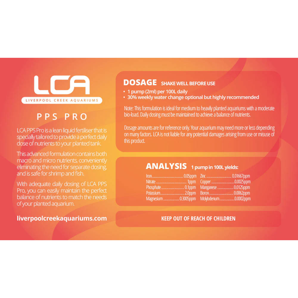 LCA PPS Pro - Low Phosphate Details