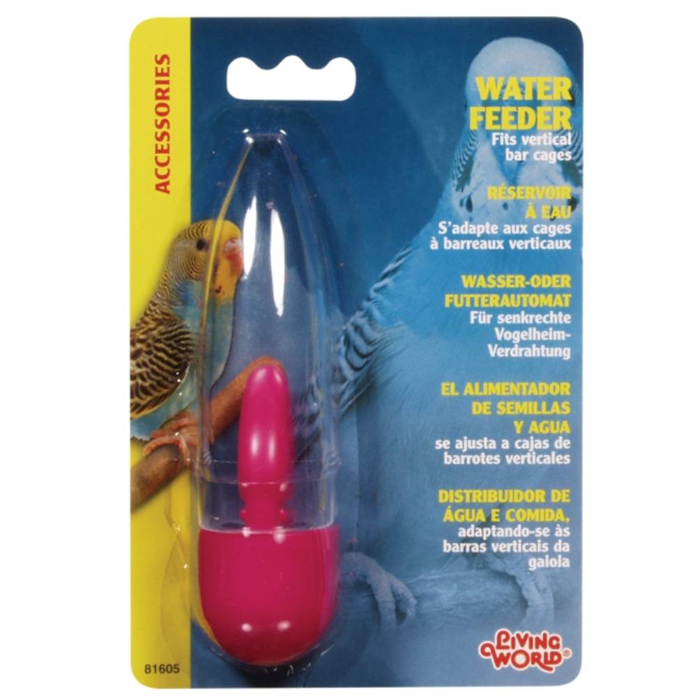 Living World Tube Water Fountain for Vertical Wire Cages