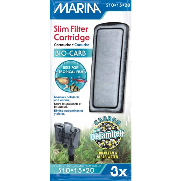 Marina Slim Power Filter Bio-Carb Replacement Carbon Cartridge