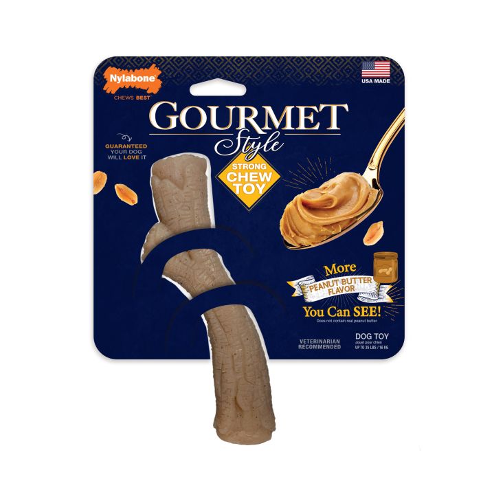 Nylabone Gourmet Style Stick Peanut Butter Medium