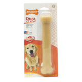 Nylabone Dura chew dog toy packaging on a white background