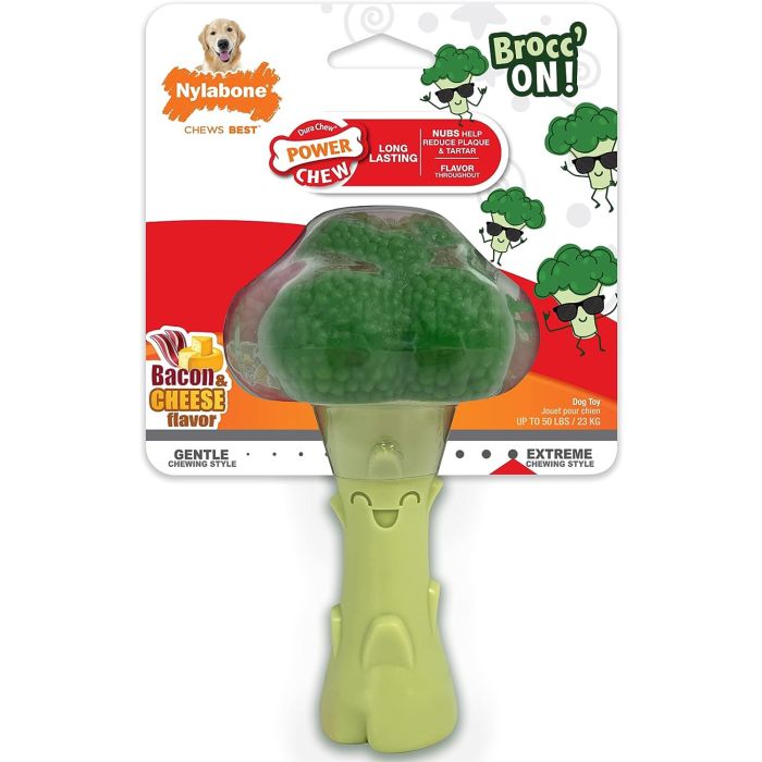 Nylabone Power Chew Broccoli Bacon/Cheese Wolf