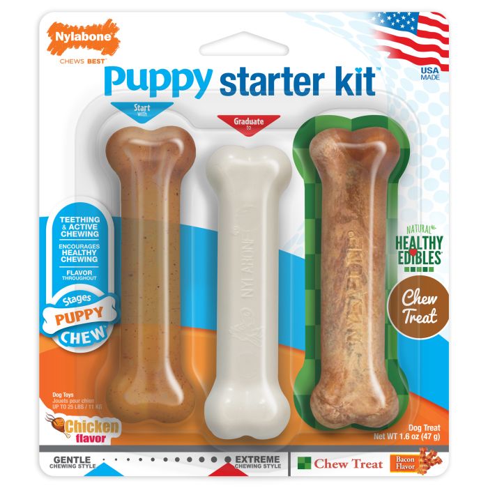 Nylabone Puppy Starter Kit 3 Pack 47G