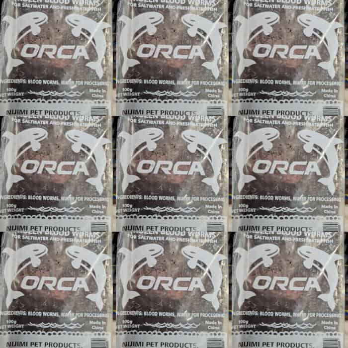 Orca_Frozen_Bloodworm_100G_Cubes