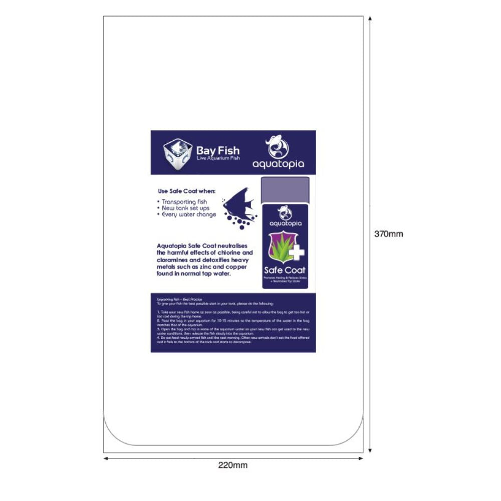 Aquatopia Plastic Bags (100PK) Medium Safe Coat 220 x 370MM