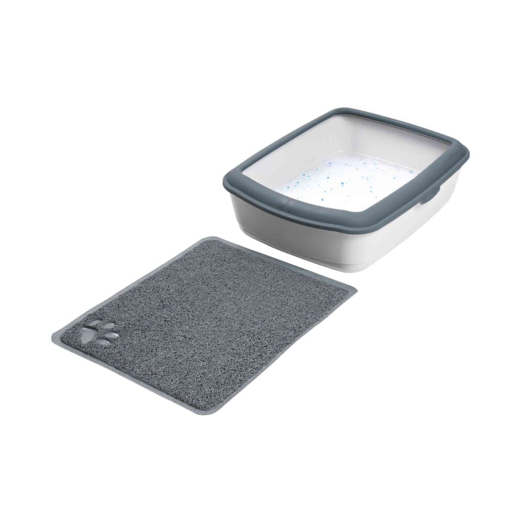 Cat Litter Tray Mat PVC 37 x 45CM Anthracite