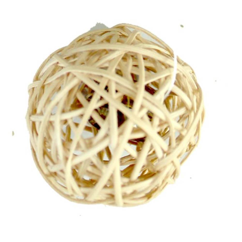 Wicker Ball with Bell 4CM